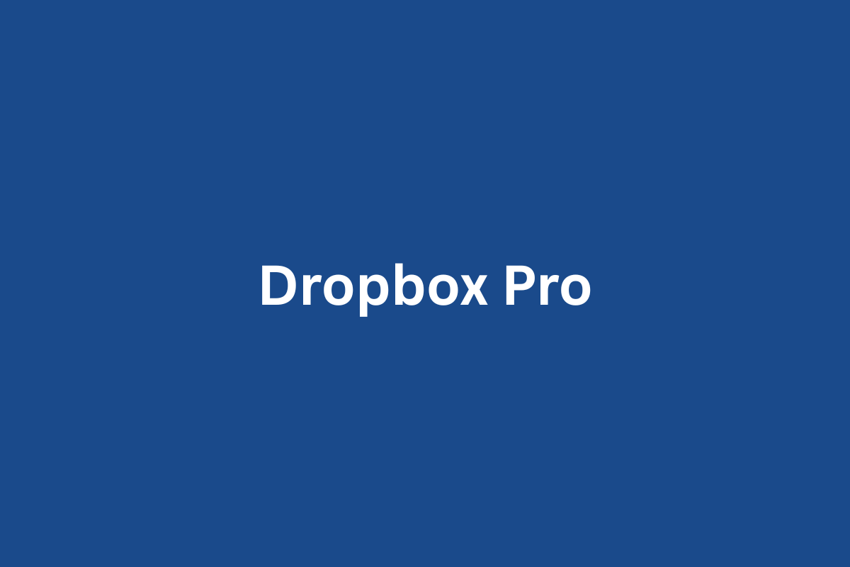 Dropbox Pro — 1 Year Upgrade